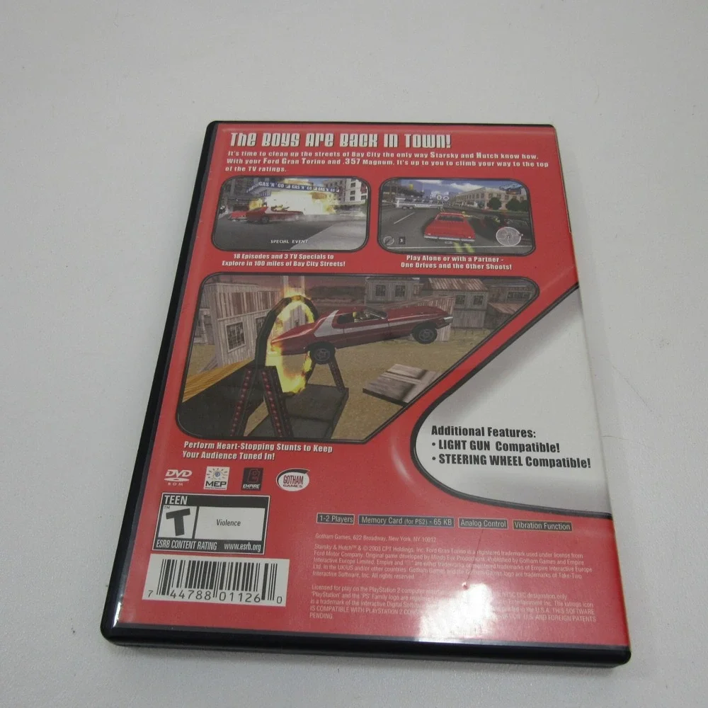 Starsky & Hutch (Sony PlayStation 2, 2003) Complete With Disc And‎ Manual